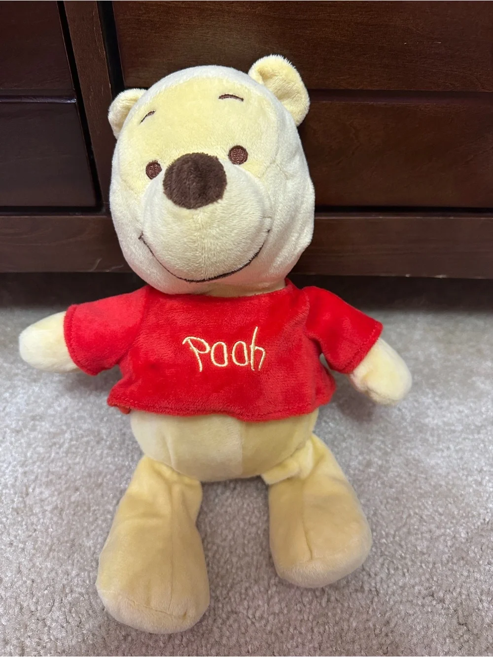 Disney Baby Kids Preferred Winnie the Pooh Stuffed Animal 11” Rattle